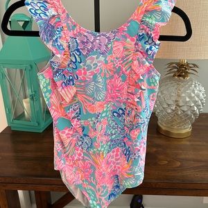 Lilly Pulitzer Girls Swim Suit Size 14